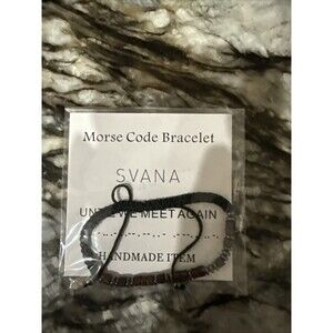 "Until We Meet Again” Morse Code Bracelet – Adjustable for Men & Women